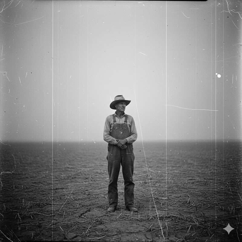 1930s Dust Bowl Documentary - Gemini AI Prompts Turn Your Photos to Perfect Retro
