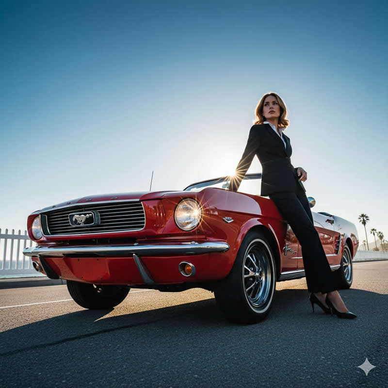 1950s Car Ad Photography - Gemini AI Prompts Turn Your Photos to Perfect Retro