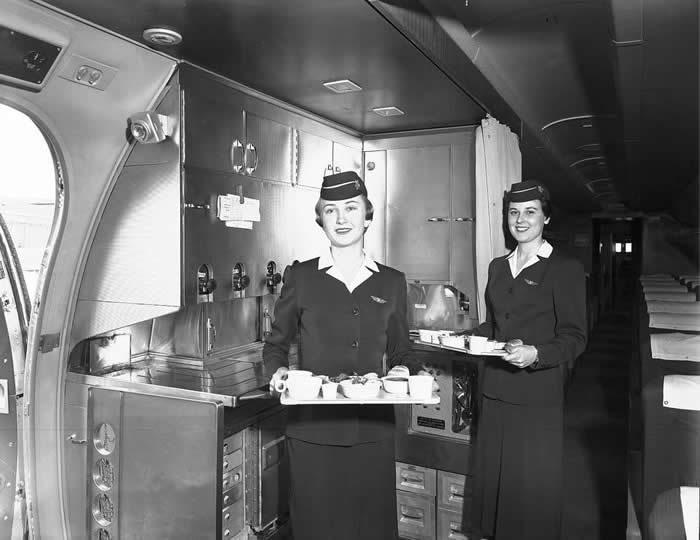 American Airlines stewardesses in the 1950s