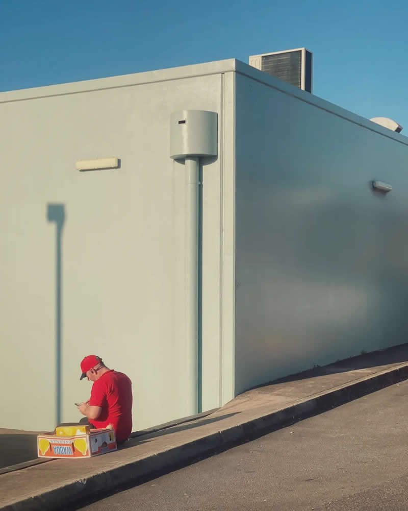 Red Man by Glenn Homann - 2025 Minimalist Photography Awards Street Winners