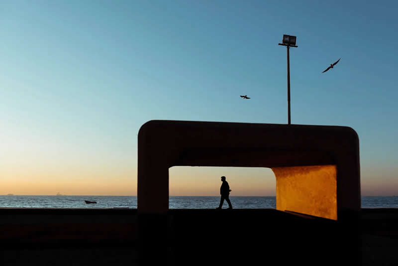 Golden Gateway by Reza Bakhshi - 2025 Minimalist Photography Awards Street Winners