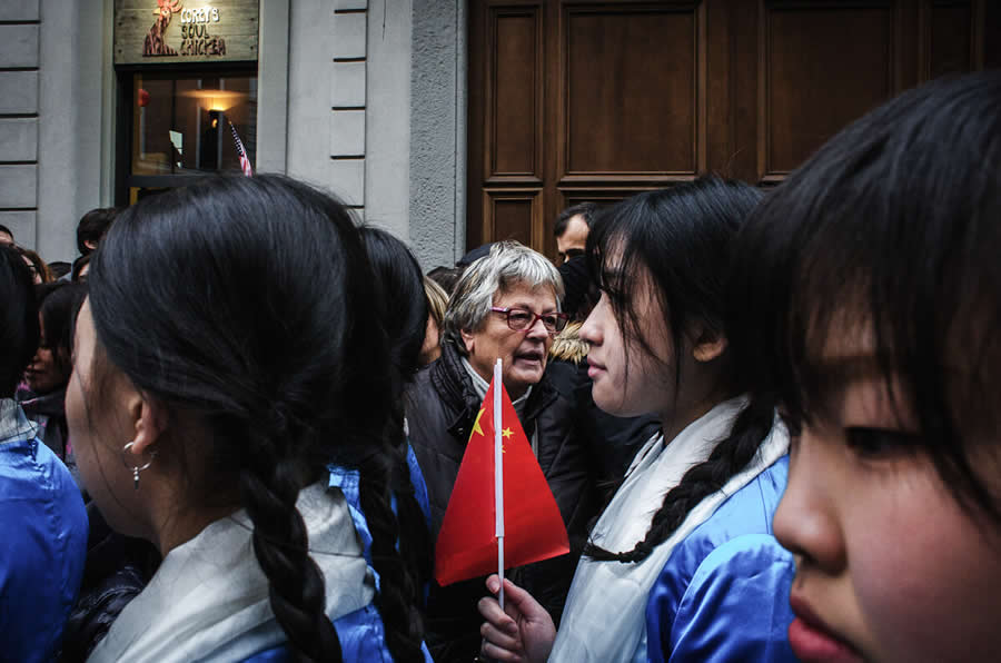 A Rally People Walking - Captivating Street Photography by Giancarlo Zuccarone