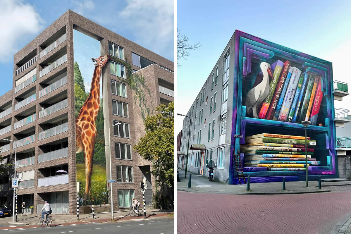 Stunning Mural Art of Walls by Dutch Artist Jan Is De Man