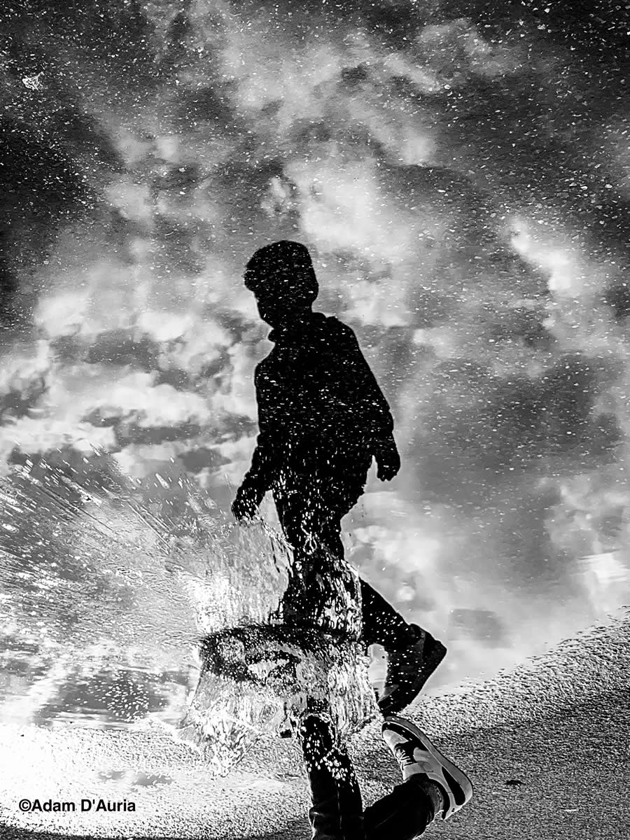 Puddle Fun by Adam D Auria
