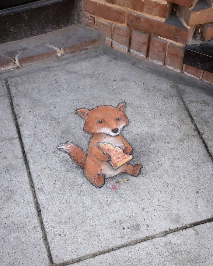 Magical Sidewalk Artworks by David Zinn That Bring Streets to Life