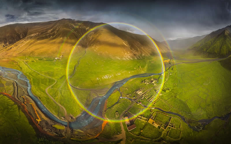 The Magical Rainbow Over the Truso Valley by Pawel Jagiello - Nature Winners from the Annual Photography Awards