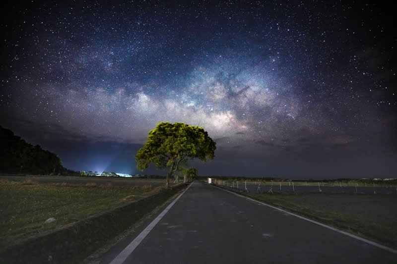Milky Way on the tree by Yao Yuan Shang, Taiwan - Chromatic Awards Landscape Winners