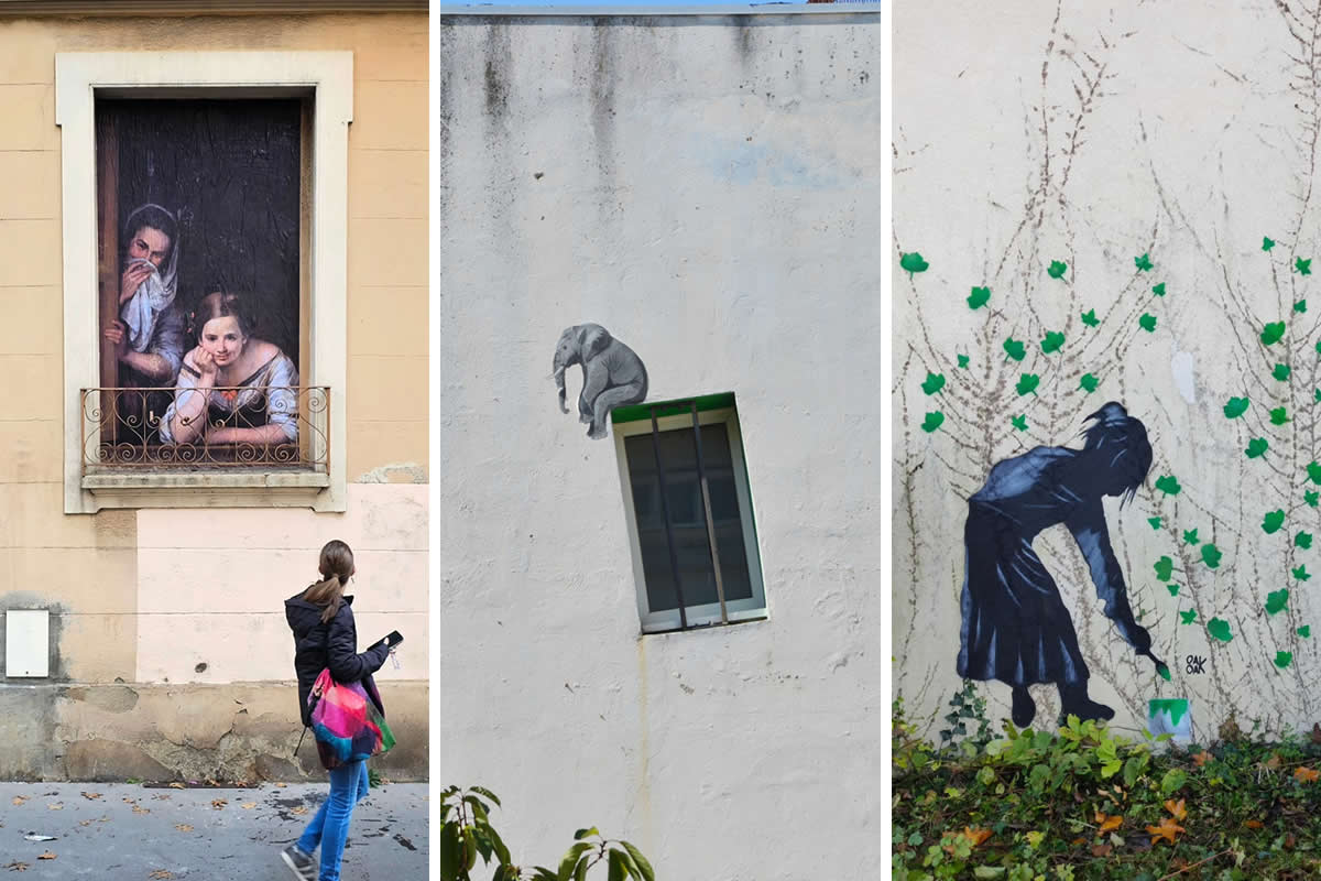 Funny Creative Street Artworks by Oak Oak