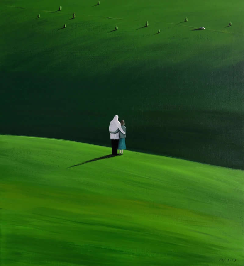 Hug me - Dreamlike Paintings by ZhiYong Jing