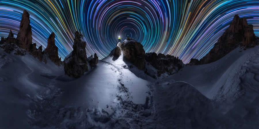 First Step, Dolomites, Italy by Alex Wides, Italy - 2025 Epson International Pano Awards Landscape Winners