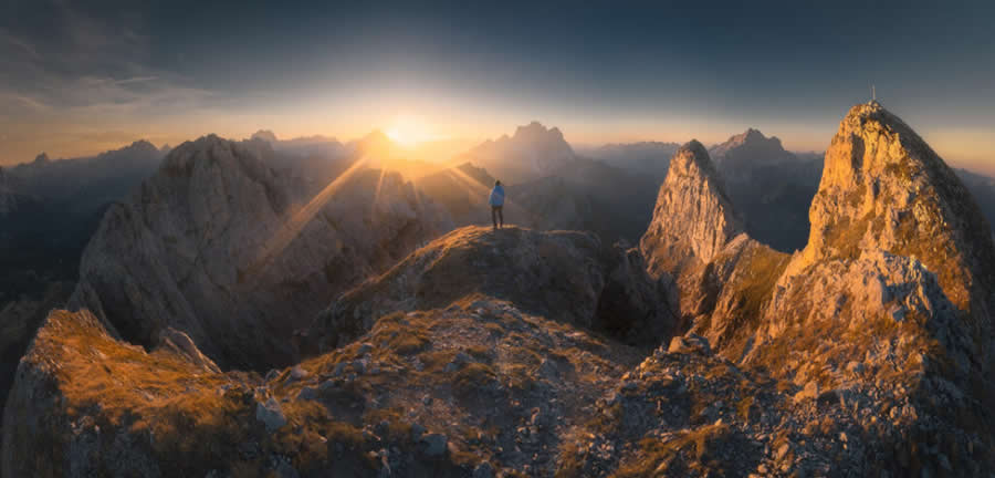Unchained, Dolomites, Italy by Nicolo Taborra, Italy - 2025 Epson International Pano Awards Landscape Winners