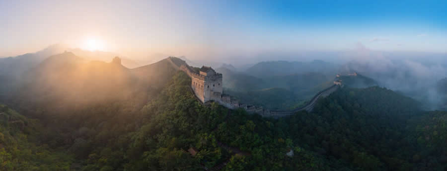 The Tale of a Dragon, The Great Wall of China by Sergey Semenov, Russia - 2025 Epson International Pano Awards Landscape Winners