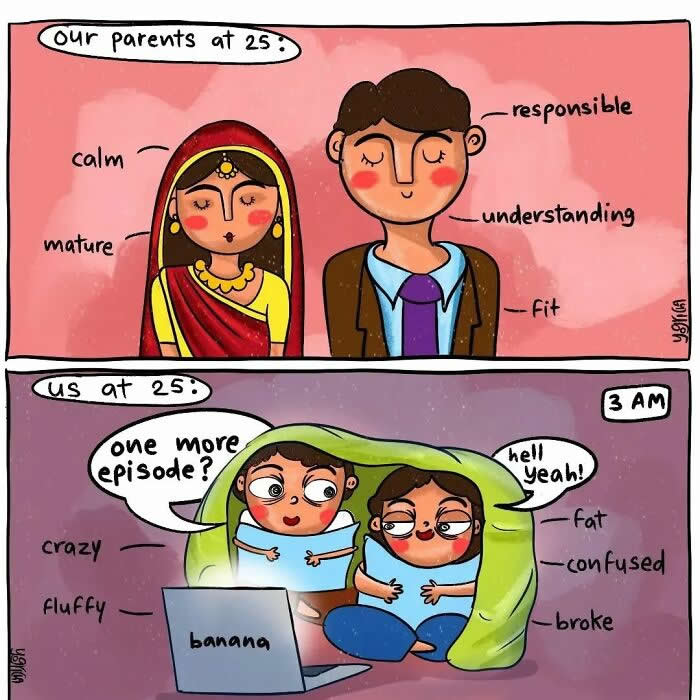 Funny and Relatable Comics by Indian Artist Yogricha Verma