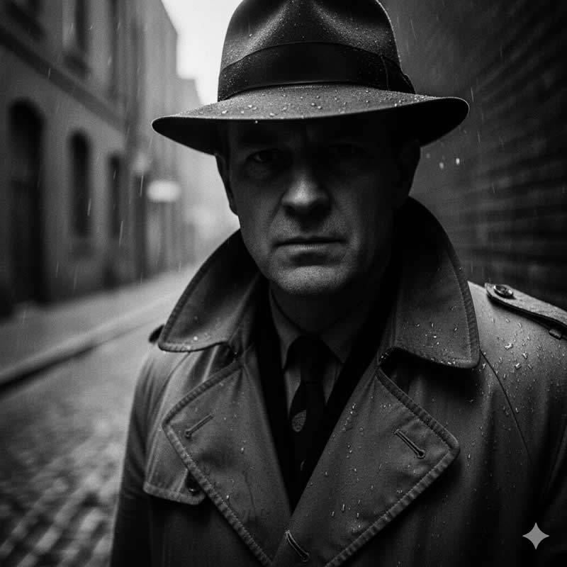 The Cinematic Noir Look - Gemini AI Prompts for Creating Black and White Portraits