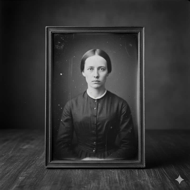 Vintage Wet Plate Look - Gemini AI Prompts for Creating Black and White Portraits
