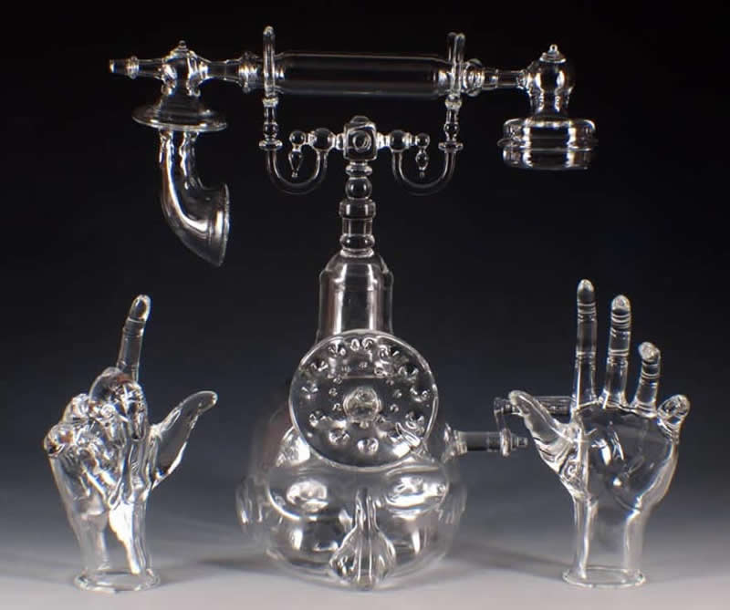 Glass Sculptures by Robert Mickelsen