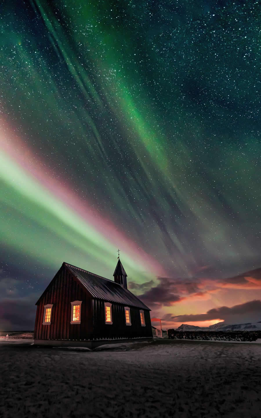Church of Aurora Borealis by Radoslaw Ziegert - Global Photography Awards 2025 Winners