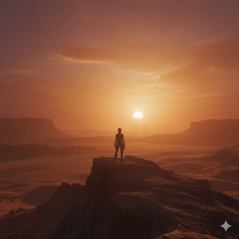 Desert Nomad Wanderer - Google Gemini AI Prompts That Deliver a Hollywood Cinematic Portrait