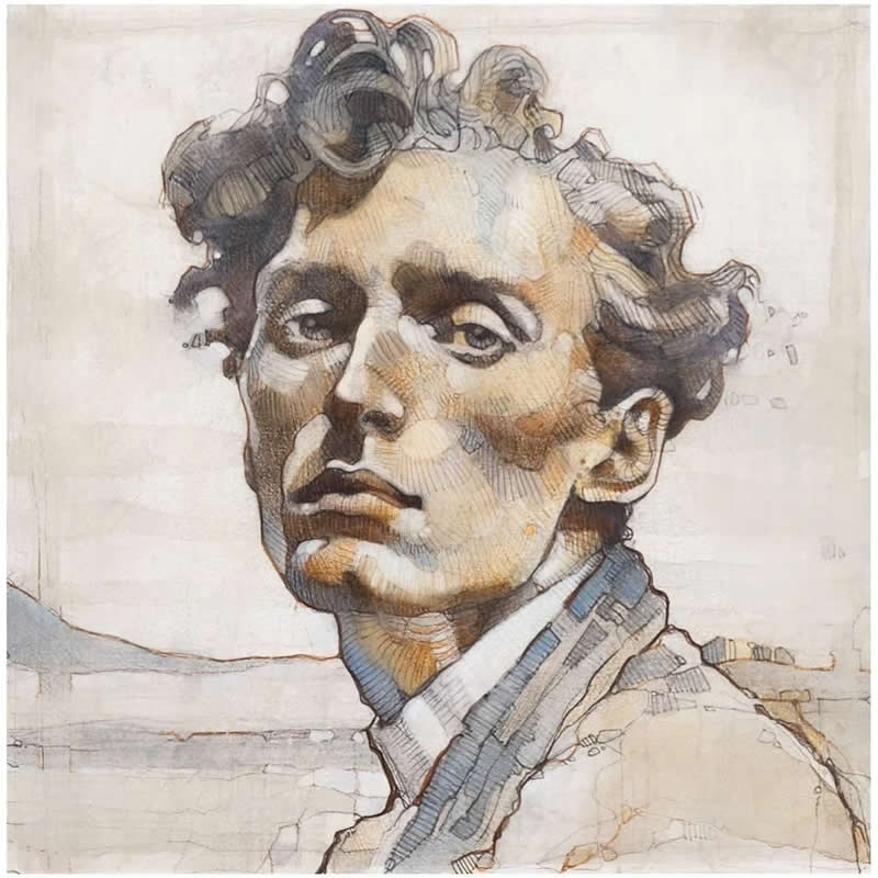Expressive Mixed Media Portraits by Alberto Mancini