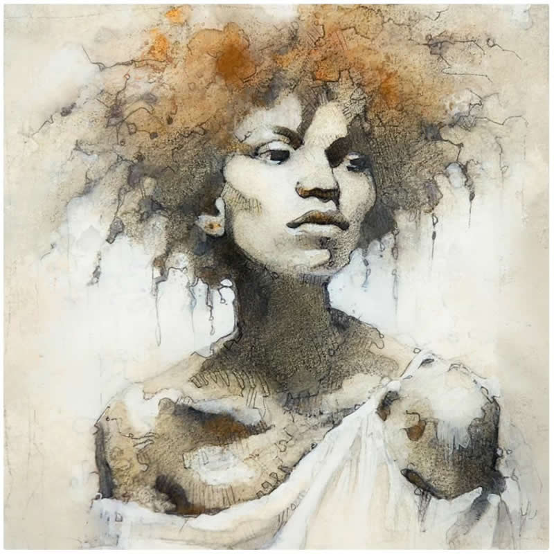Expressive Mixed Media Portraits by Alberto Mancini