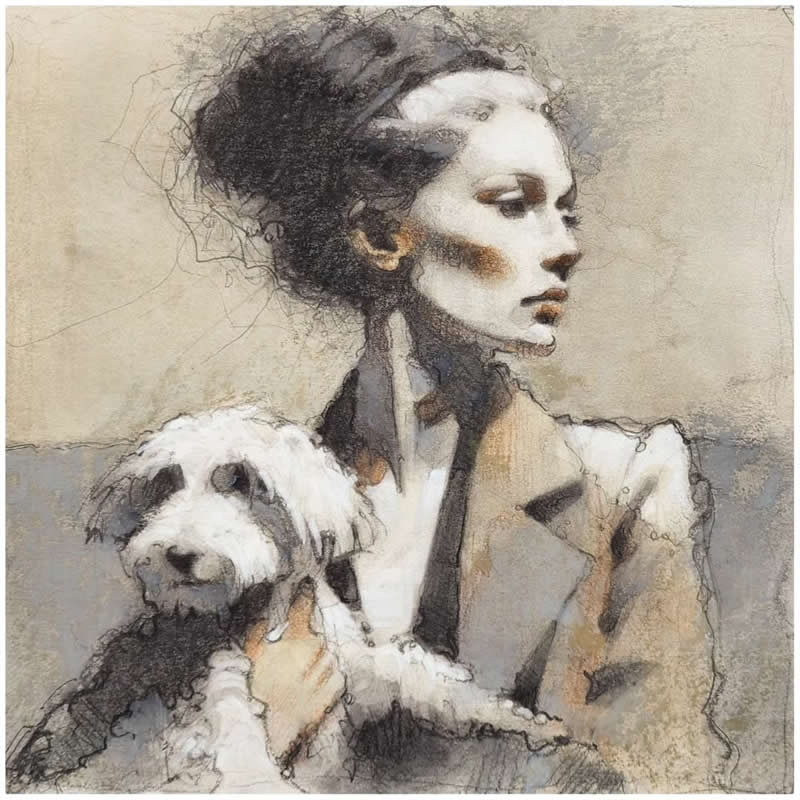 Expressive Mixed Media Portraits by Alberto Mancini