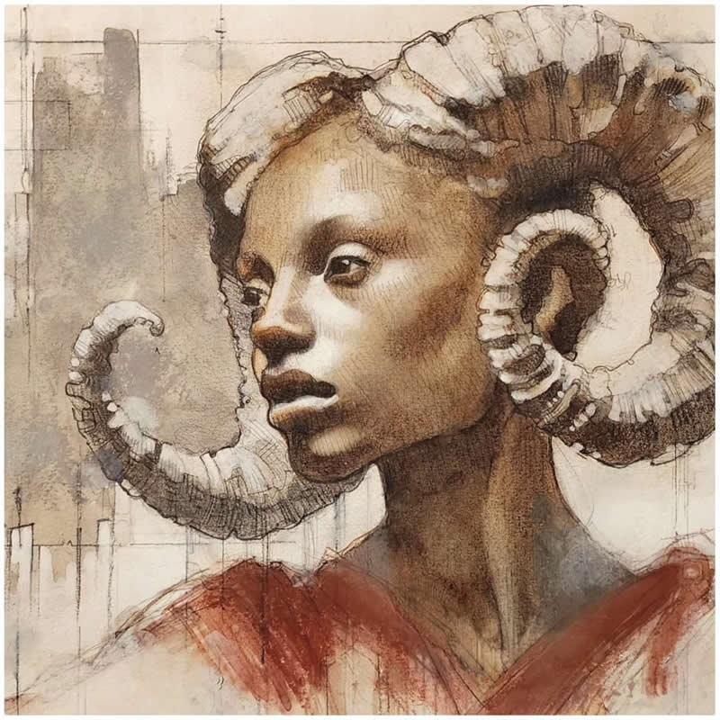 Expressive Mixed Media Portraits by Alberto Mancini