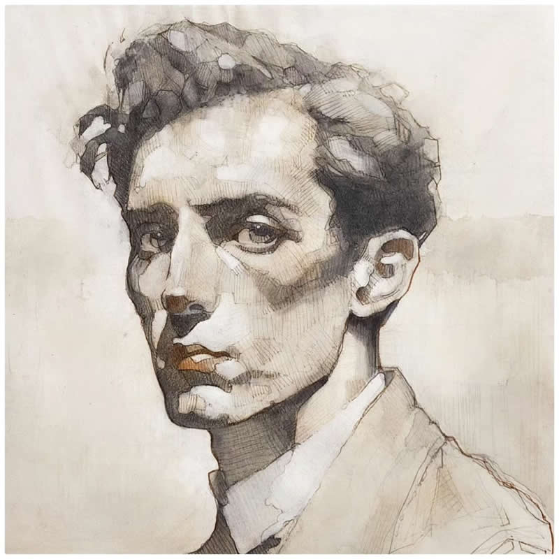 Expressive Mixed Media Portraits by Alberto Mancini