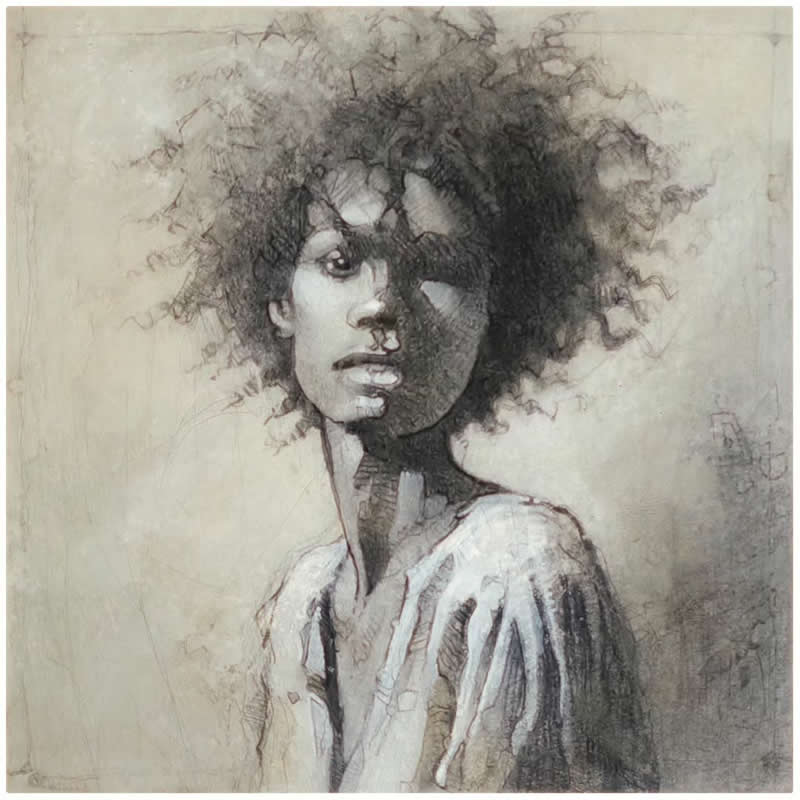 Expressive Mixed Media Portraits by Alberto Mancini