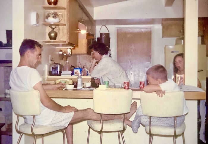 My Family Before An Early Start To Our Vacation, 1963 - Throwback Vacation Photos Goold Old Days