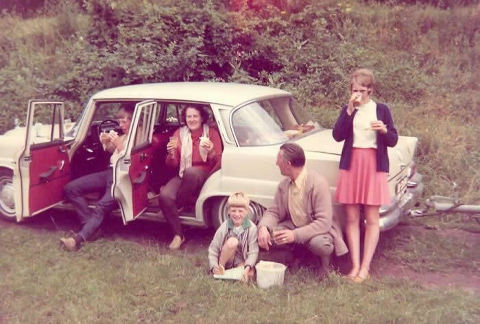 Rest Stop On Our Way To Our Vacation Somewhere In The Sixties. I Am The Litle One - Throwback Vacation Photos Goold Old Days