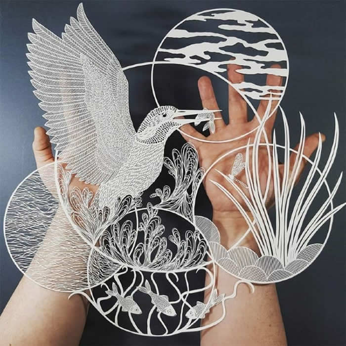 Paper Artworks by Pippa Dyrlaga That Transform Flora and Fauna
