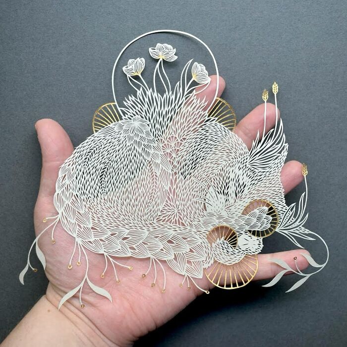 Paper Artworks by Pippa Dyrlaga That Transform Flora and Fauna