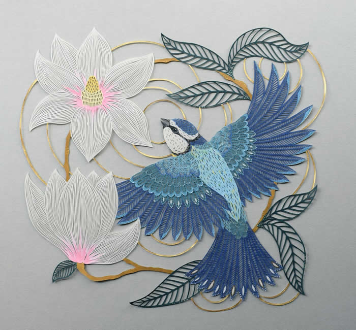 Paper Artworks by Pippa Dyrlaga That Transform Flora and Fauna