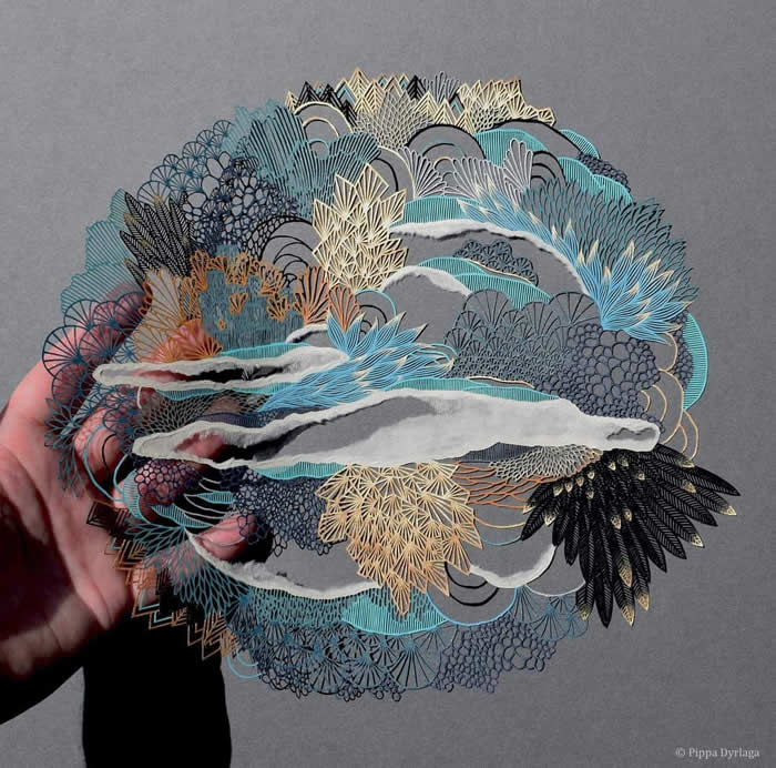 Paper Artworks by Pippa Dyrlaga That Transform Flora and Fauna