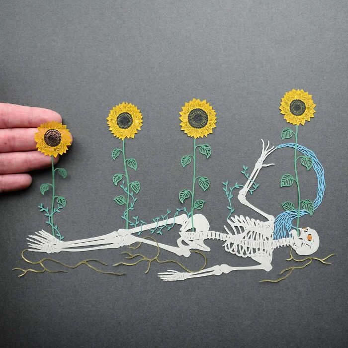 Paper Artworks by Pippa Dyrlaga That Transform Flora and Fauna