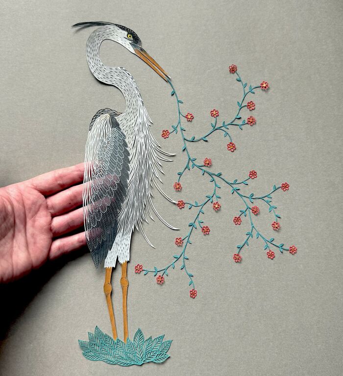 Paper Artworks by Pippa Dyrlaga That Transform Flora and Fauna