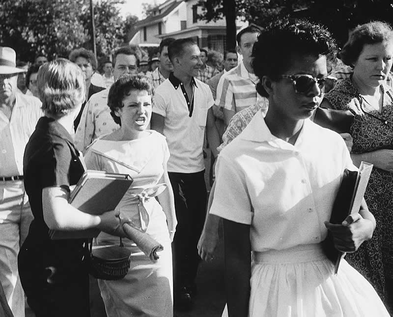 Elizabeth Eckford (1957)  - Powerful Photos That Froze Iconic Moments in History