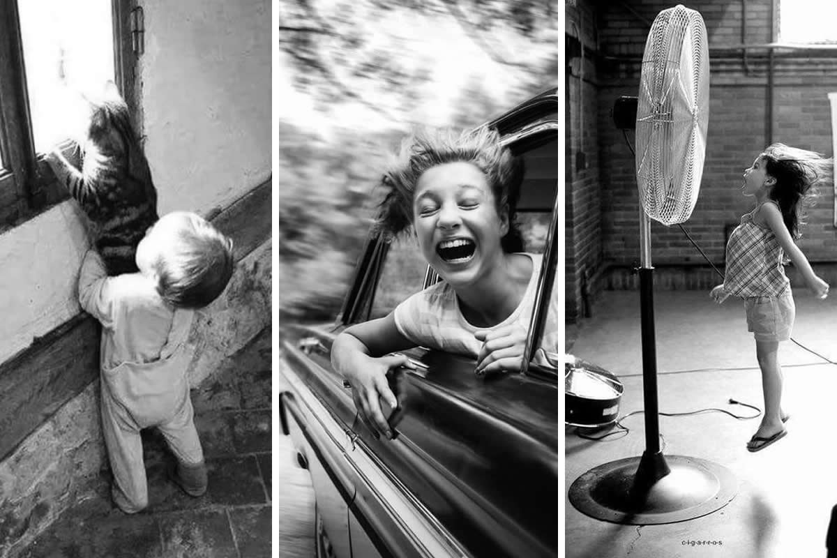 Pure Joy of Childhood Black and White Photos