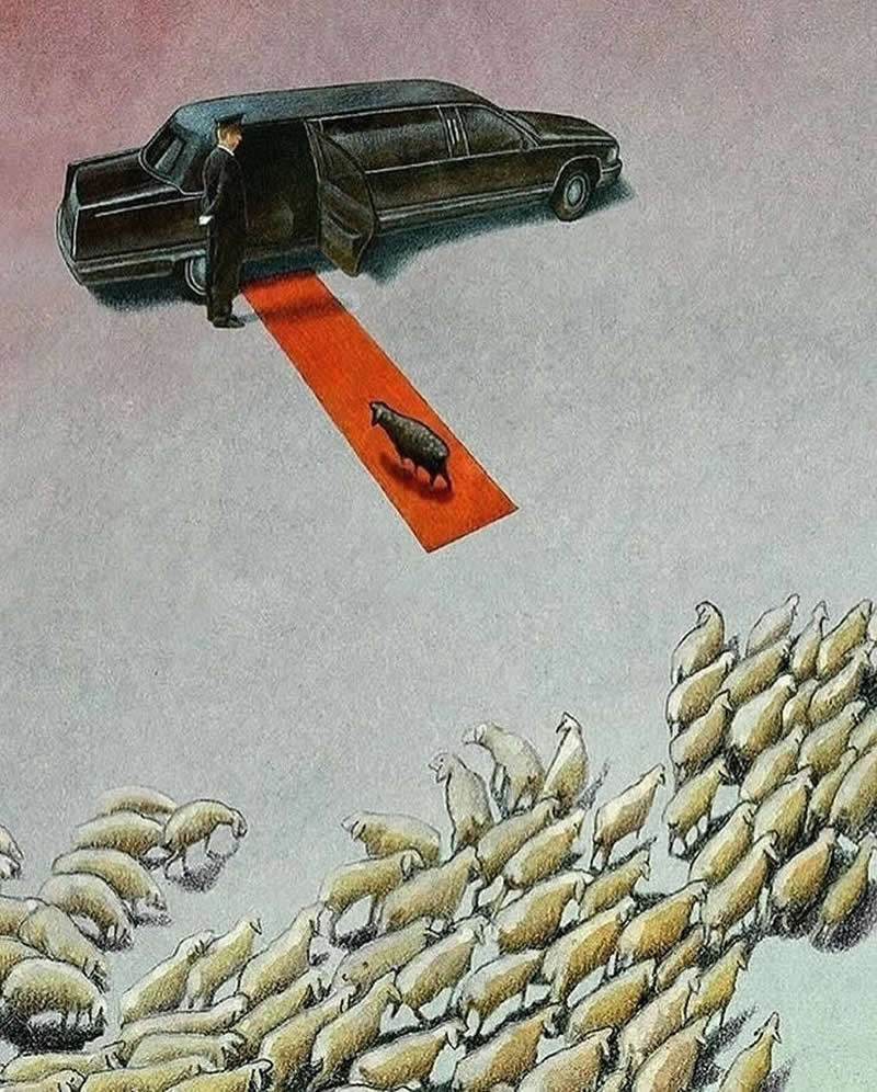 Satirical Illustrations by Pawel Kuczynski