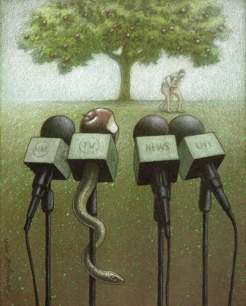 Satirical Illustrations by Pawel Kuczynski