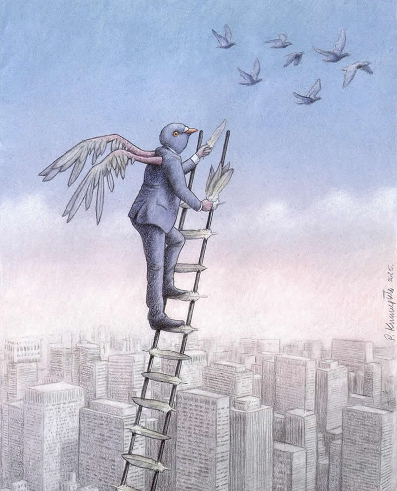 Satirical Illustrations by Pawel Kuczynski