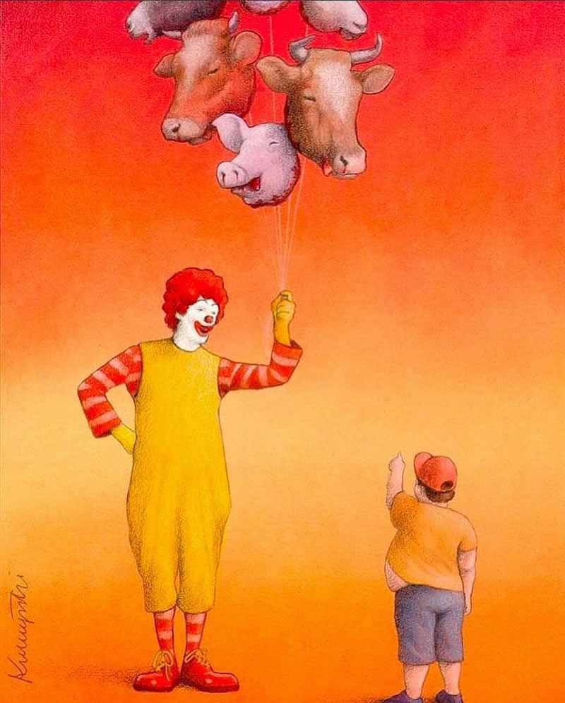 Satirical Illustrations by Pawel Kuczynski