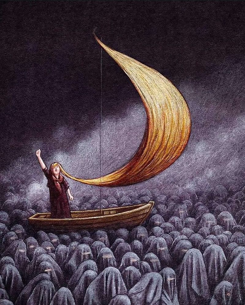 Satirical Illustrations by Pawel Kuczynski