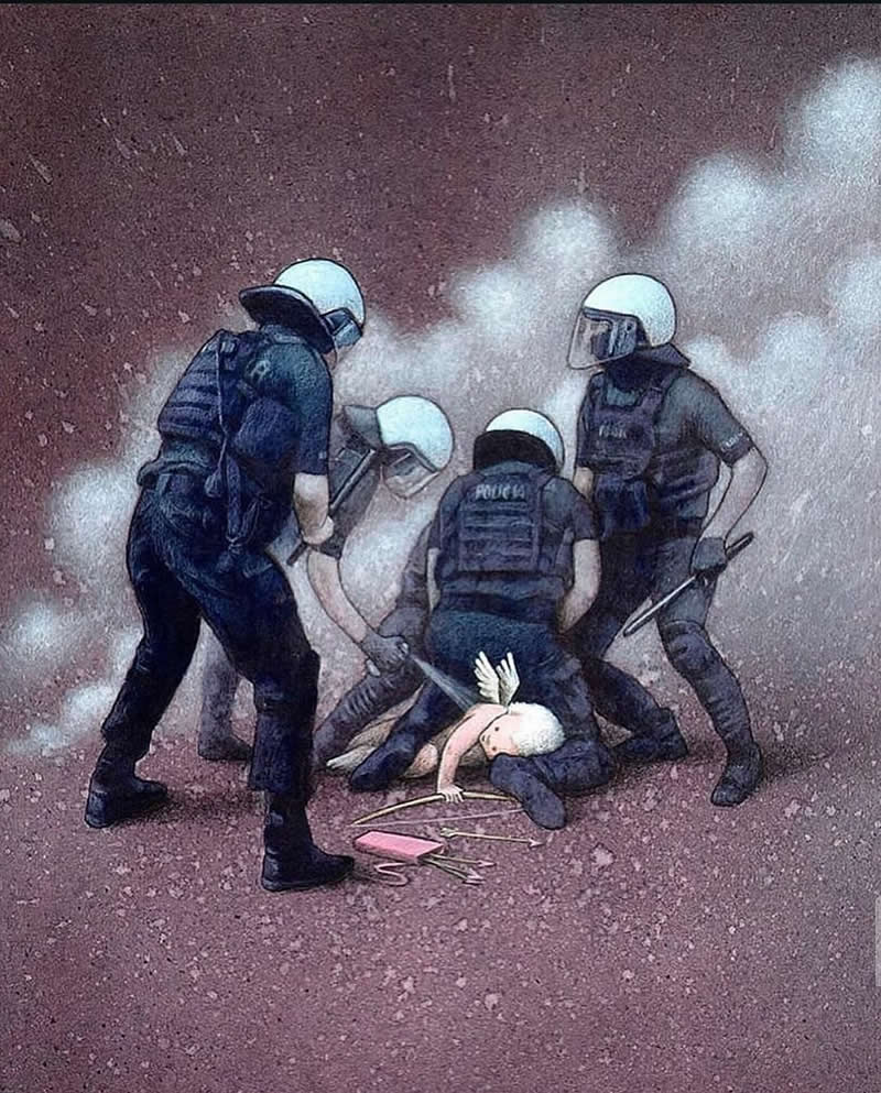 Satirical Illustrations by Pawel Kuczynski