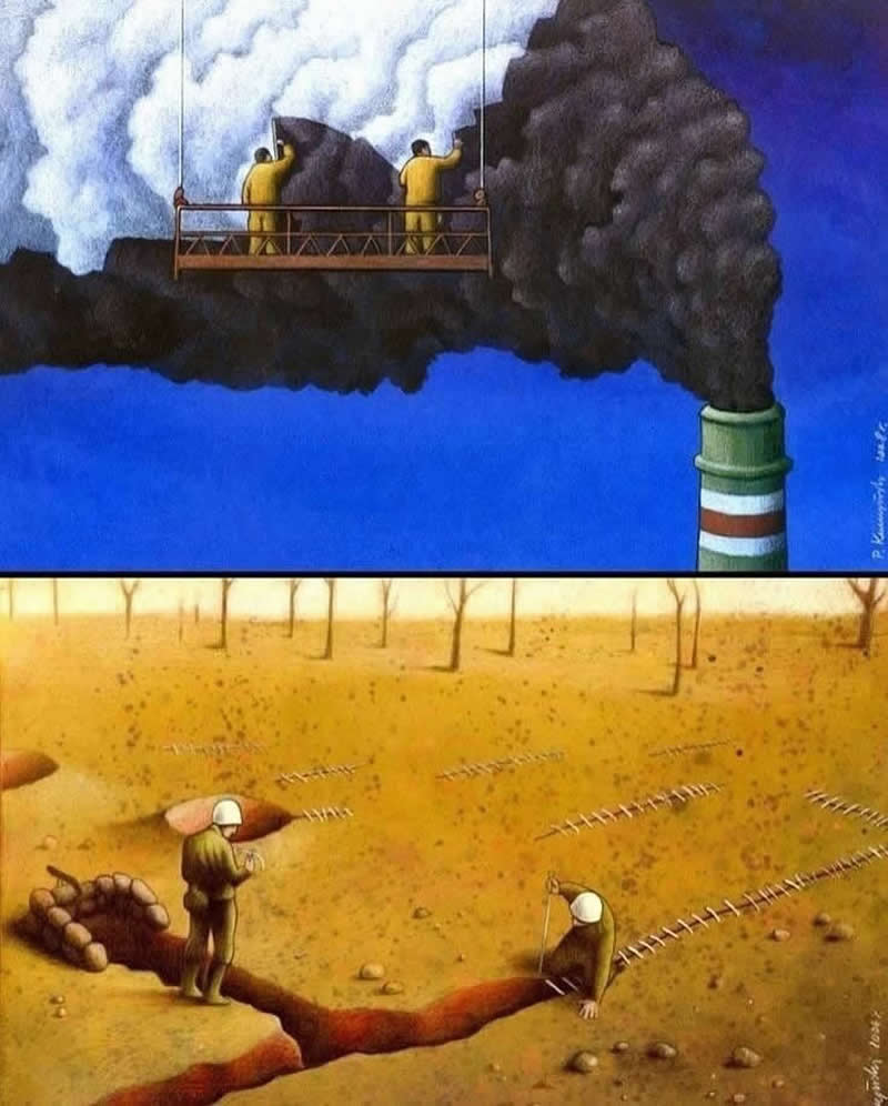 Satirical Illustrations by Pawel Kuczynski