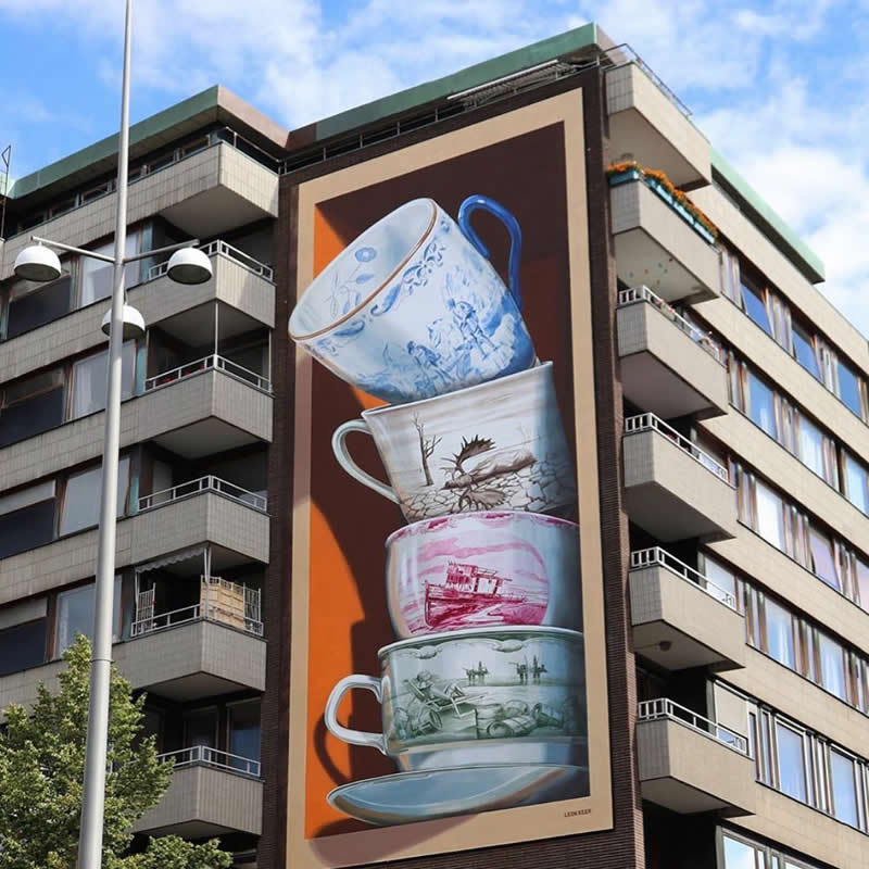 Wall in Helsingborg, Sweden - Incredible Street Murals Around the World