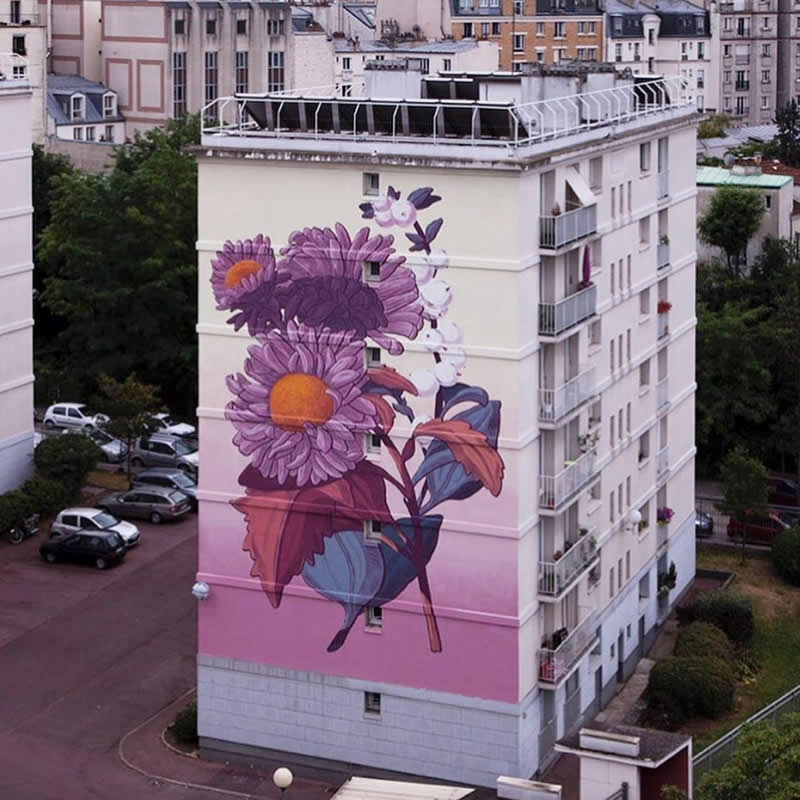 Wall in Paris, France - Incredible Street Murals Around the World