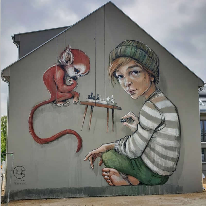 Wall in Berlin, Germany - Incredible Street Murals Around the World