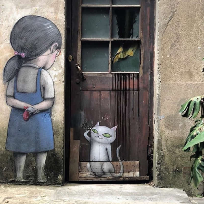 Wall in Shanghai, China - Incredible Street Murals Around the World