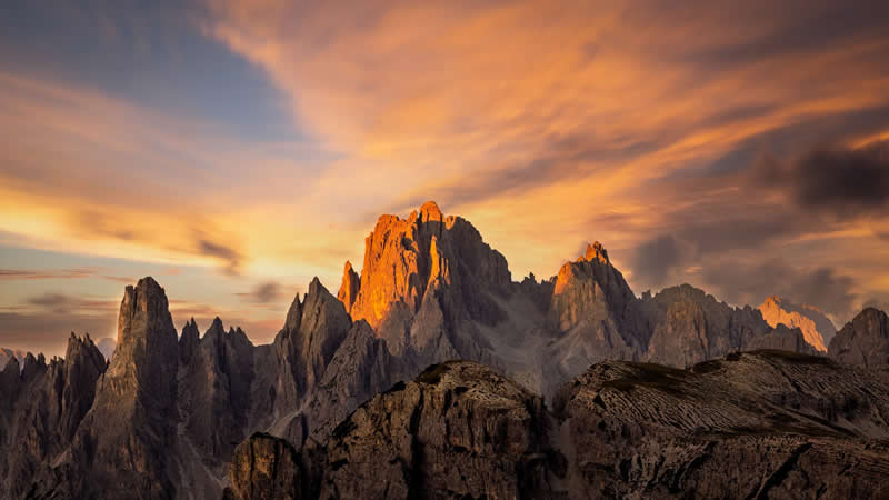 Crown of Fire Cadini di Misurina by Sherry Keene - 1839 Photographer of the Year Awards Landscape Winners